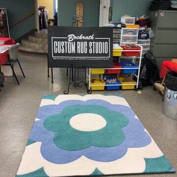 Custom flower rug design in Dayton OH
