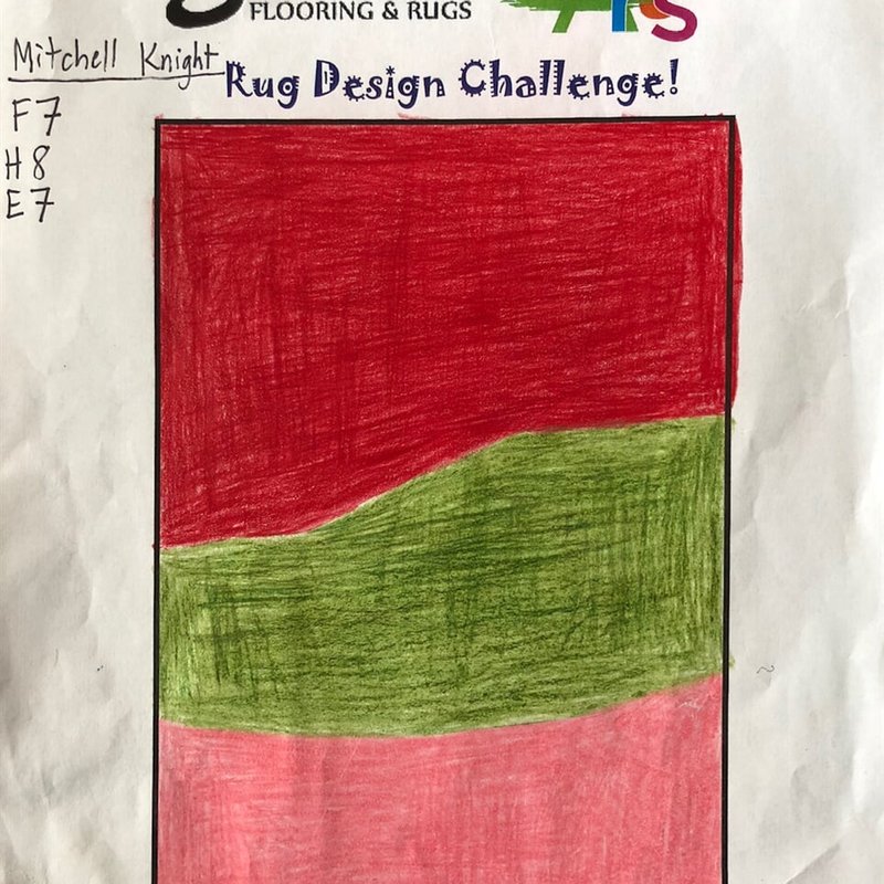 2019 Rug Contest Winner sketch in Dayton OH