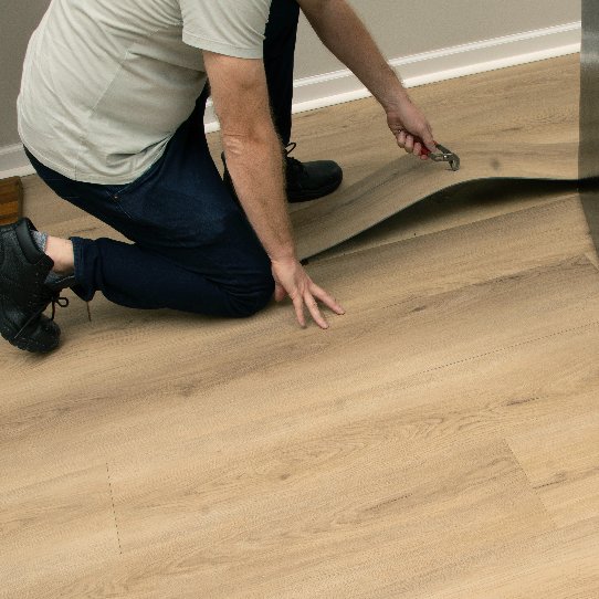 Repairing a flexible UltimateFlex vinyl floor board