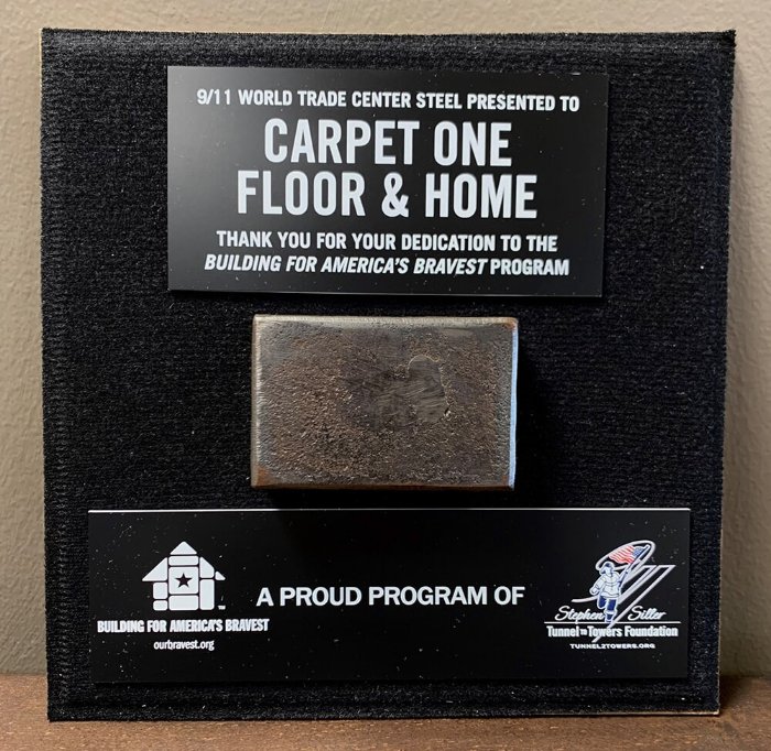 Carpet One Floor & Home America&#x27;s Bravest Program Award