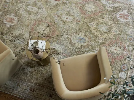 Beautiful patterned vintage look area rug