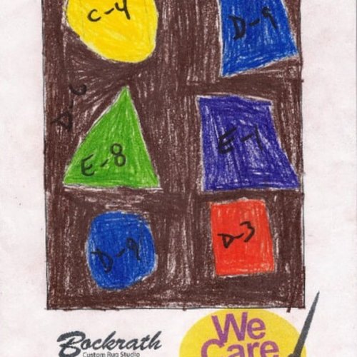 Custom area rug contest sketch in Dayton OH