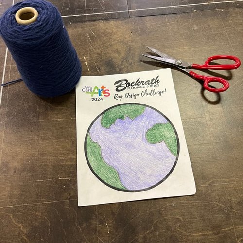 Earth area rug sketch in Dayton