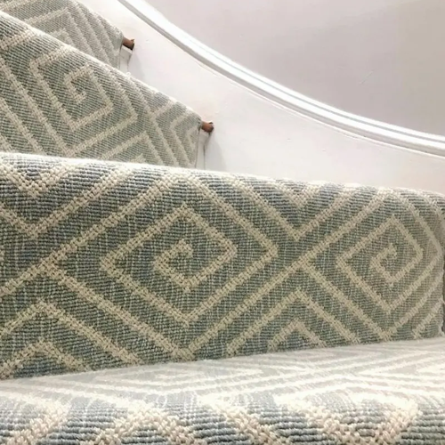 Patterned carpet on stairs in Dayton OH