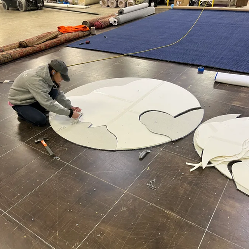 Area rug designer working in Dayton OH at Bockrath Flooring & Rugs