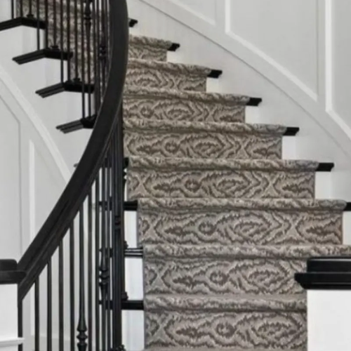 Patterned carpet on stairs in Dayton OH