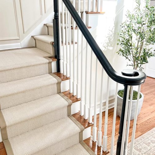 Classic home in Dayton Ohio with Carpet stairs by Bockrath Flooring and Rugs