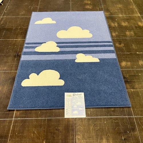Area rug with blue sky and clouds in Dayton OH