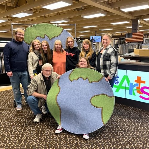 Custom Rug Design Contest Winner with earth themed area rug in Dayton OH