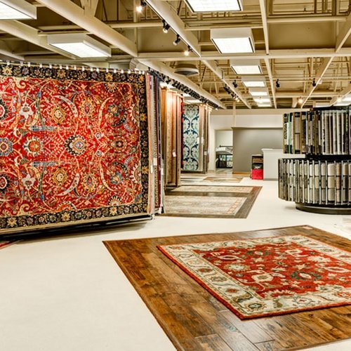 Rug Display at Bockrath Flooring and Rugs in Dayton OH