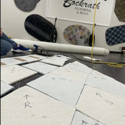 Custom rug design in Dayton OH by Bockrath Flooring & Rugs